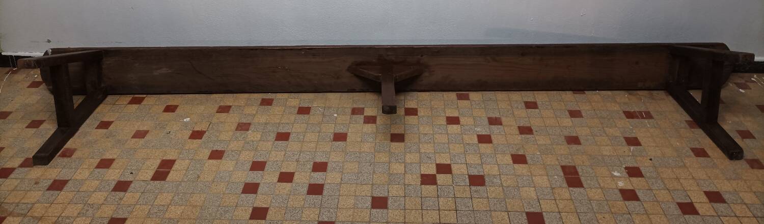 Old Large Vintage Wooden Farm Bench