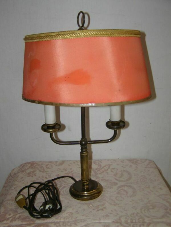 Ancienne lampe bouillotte en laiton