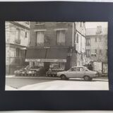 Vintage silver gelatin print of an urban scene on Rue Félicie, 1970s, 52 x 42 cm
