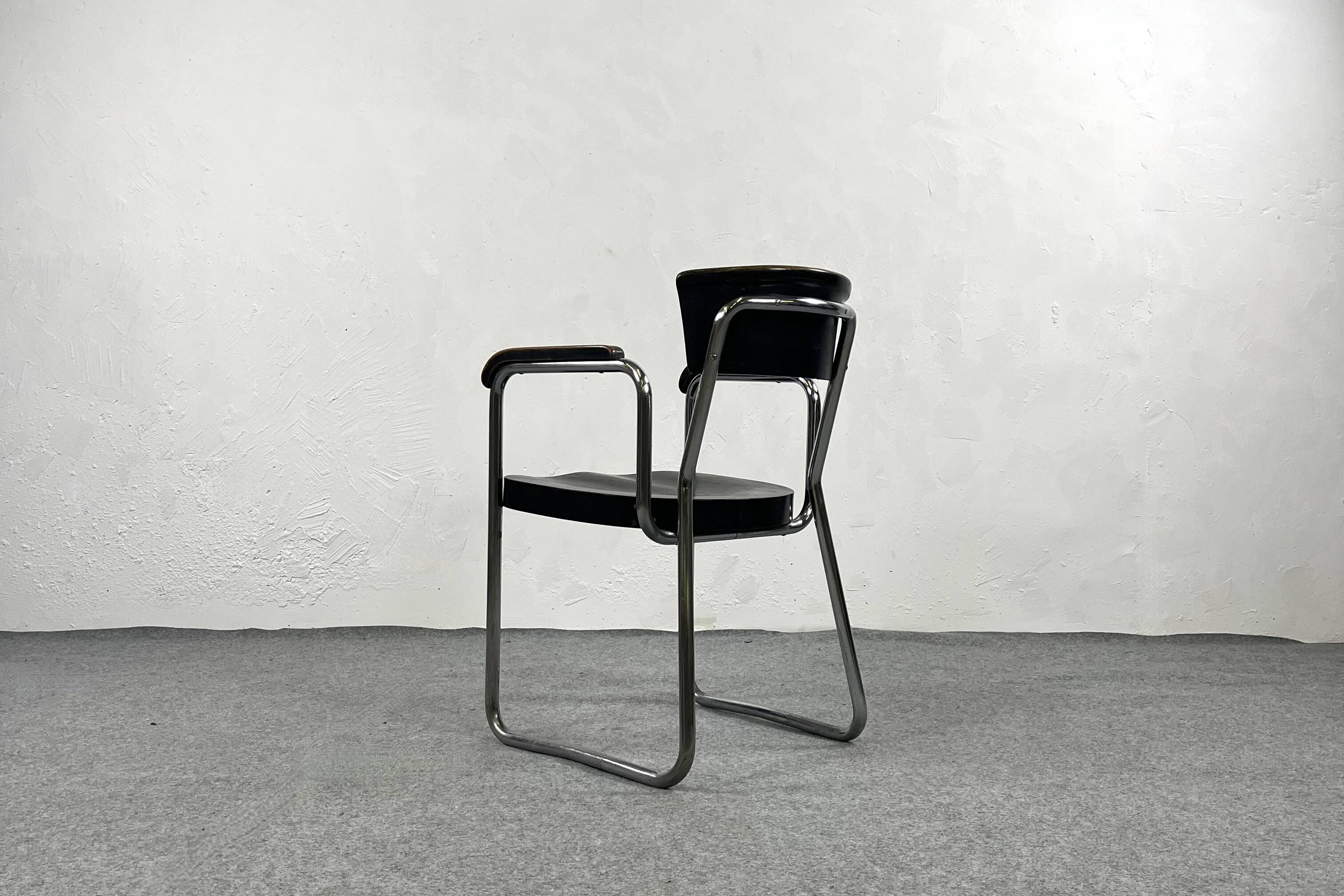 B261 armchair by Emile Guillot for Thonet - 1930s