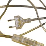 Pair of Space Age eyeball orange lamps by Massive Belgium