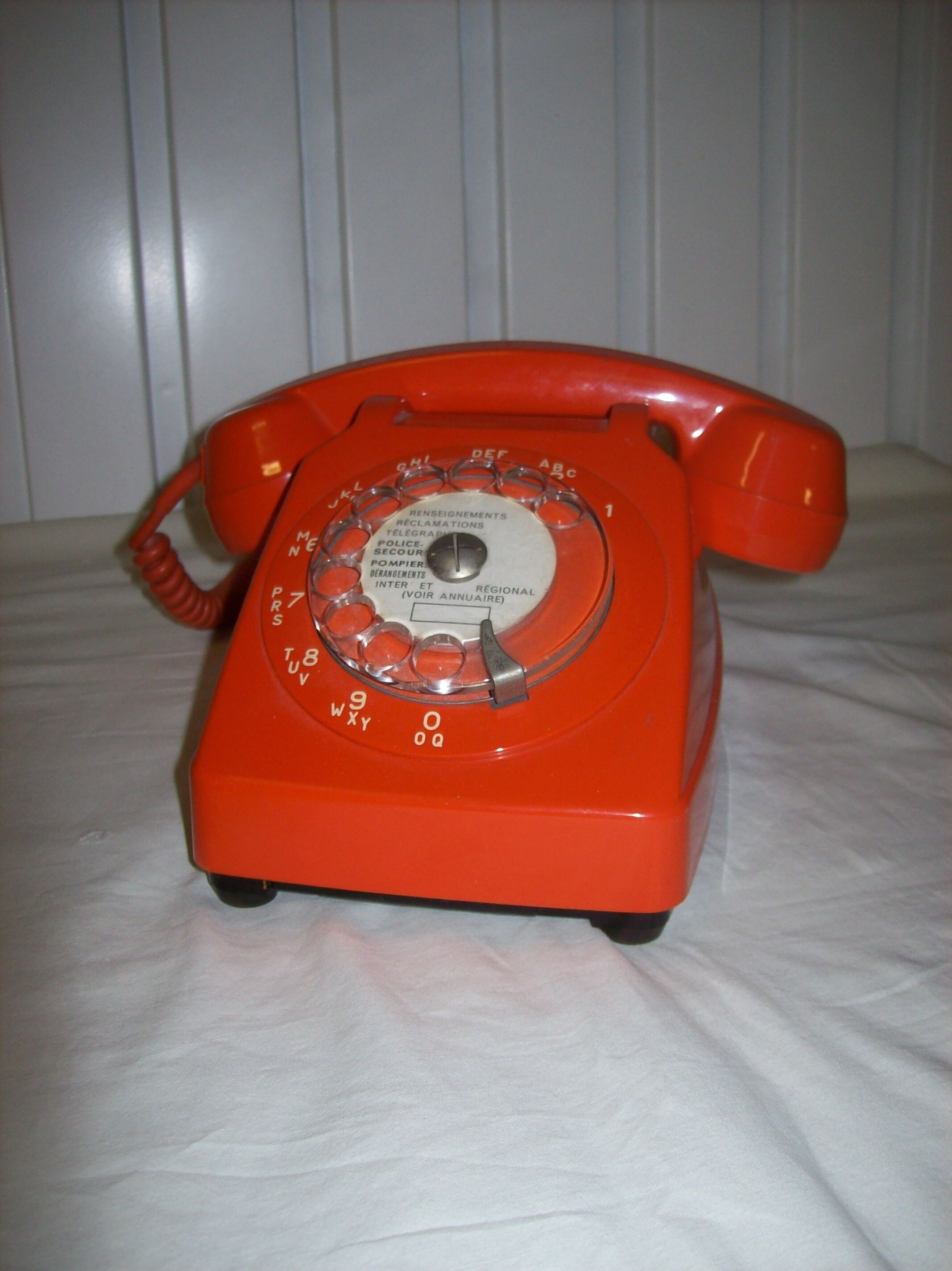 Vintage orange phone Socotel
