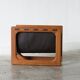 Mid-Century Danish Modern Teak & Leather Magazine Rack from Salin Mobler