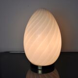 Blown glass egg chandelier, Spain, 1970