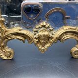 Miroir Triptyque, Bronze Doré, vers 1900.