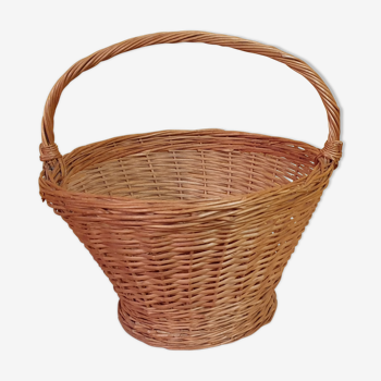 Panier rond en osier