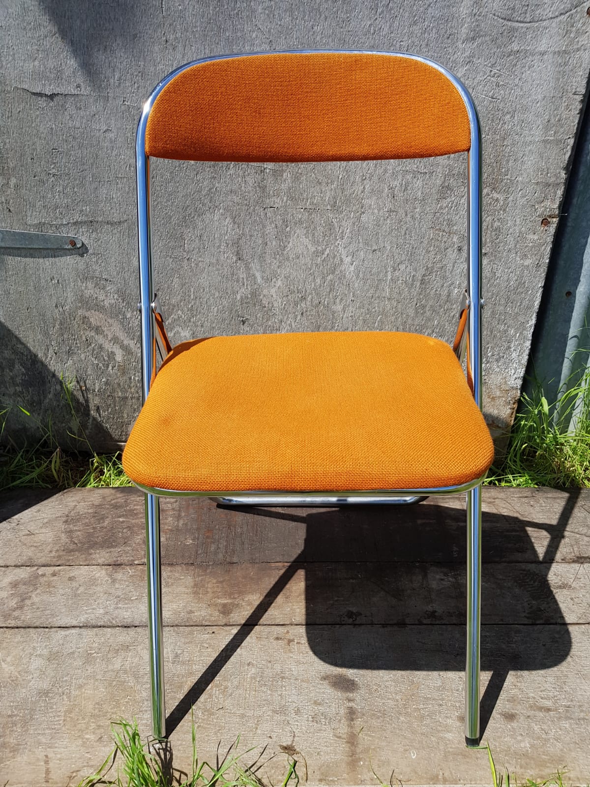 Former lafa aurillac metal chromé pliante chairs