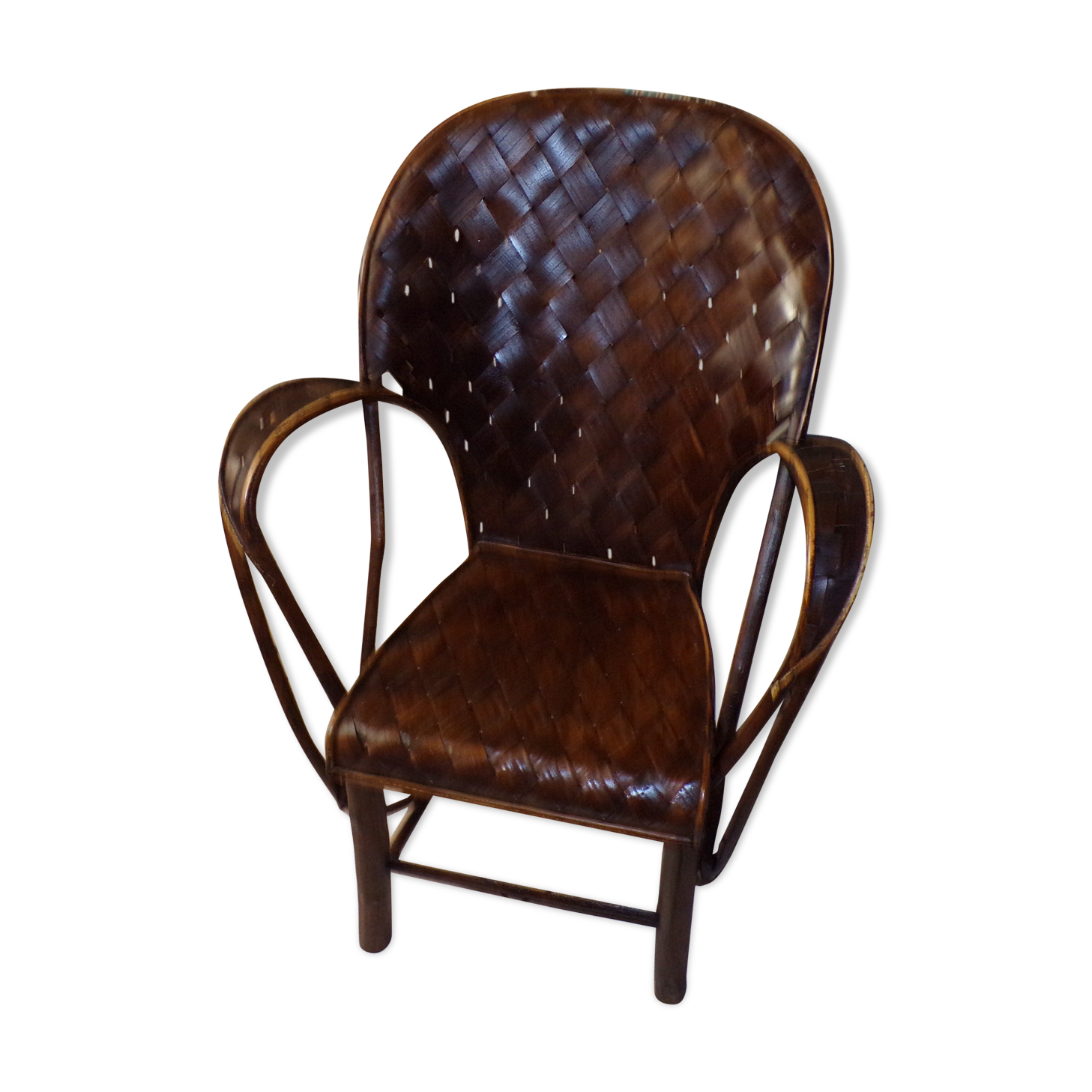 Old chair in chestnut tree