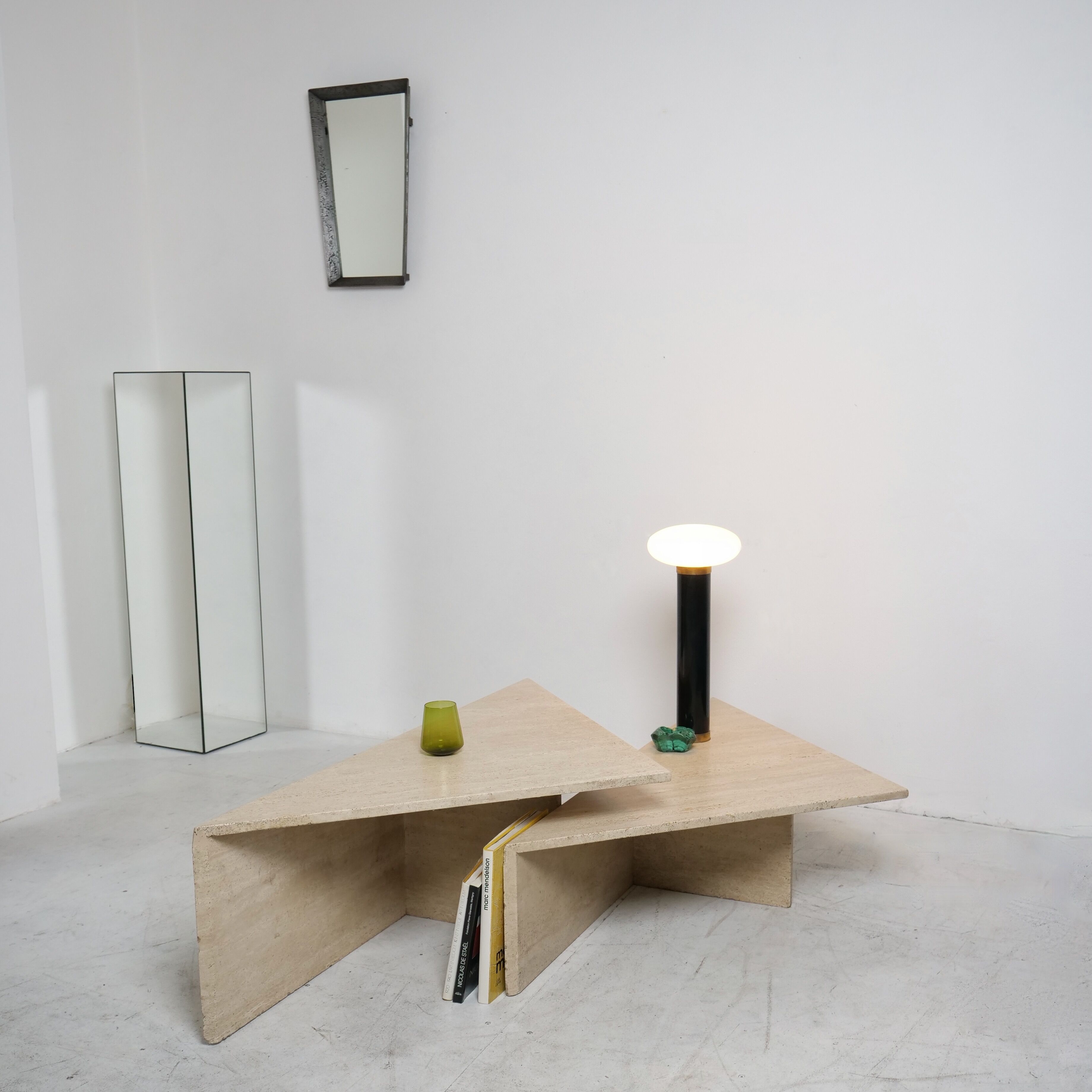 Table basse modulable en travertin Up & Up italie 1970