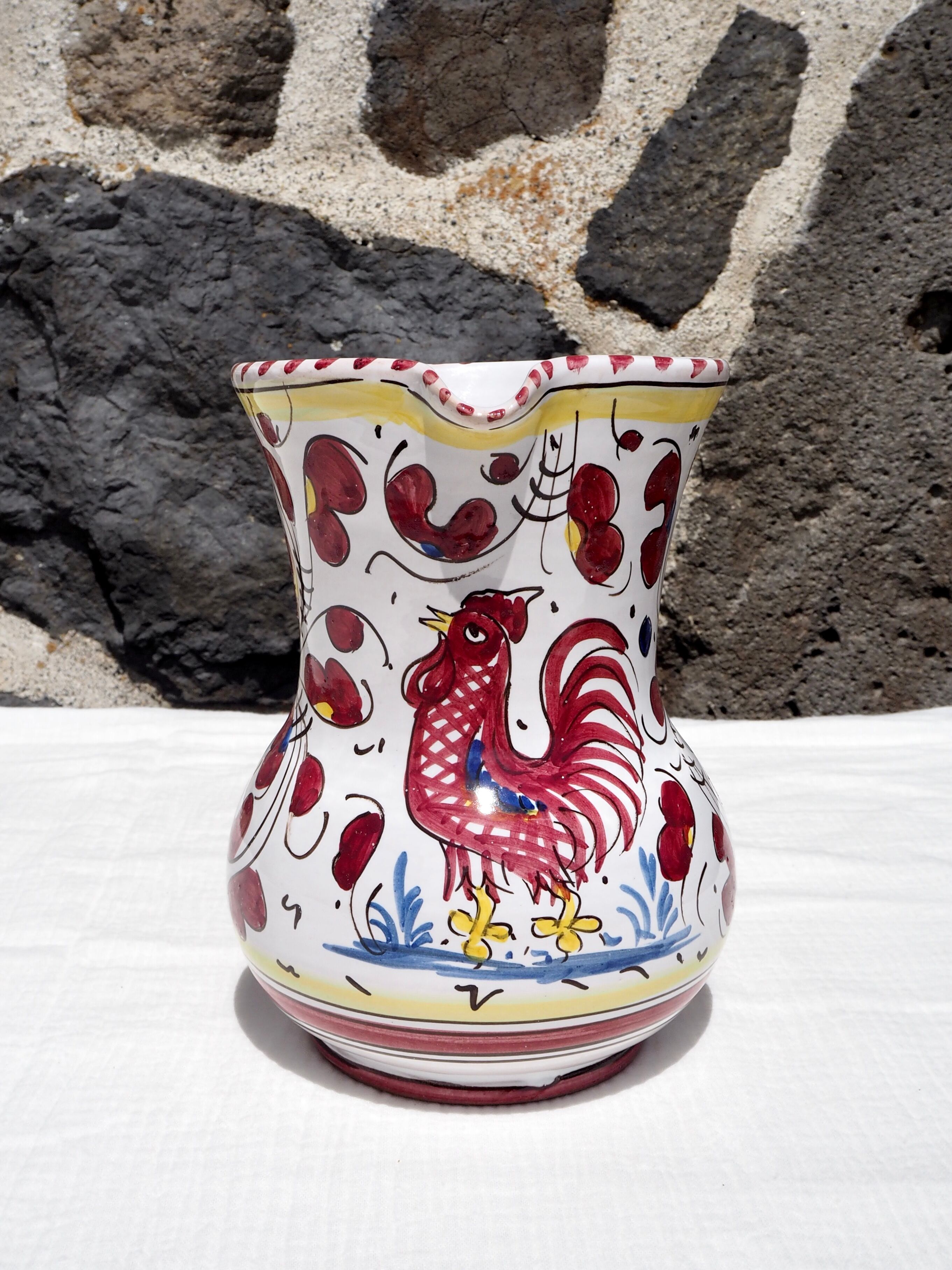 Italian ceramic pitcher