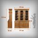 Two-body library in blonde cherry, Louis-Philippe style – 20th century