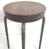 Vintage stool wood and metal workshop