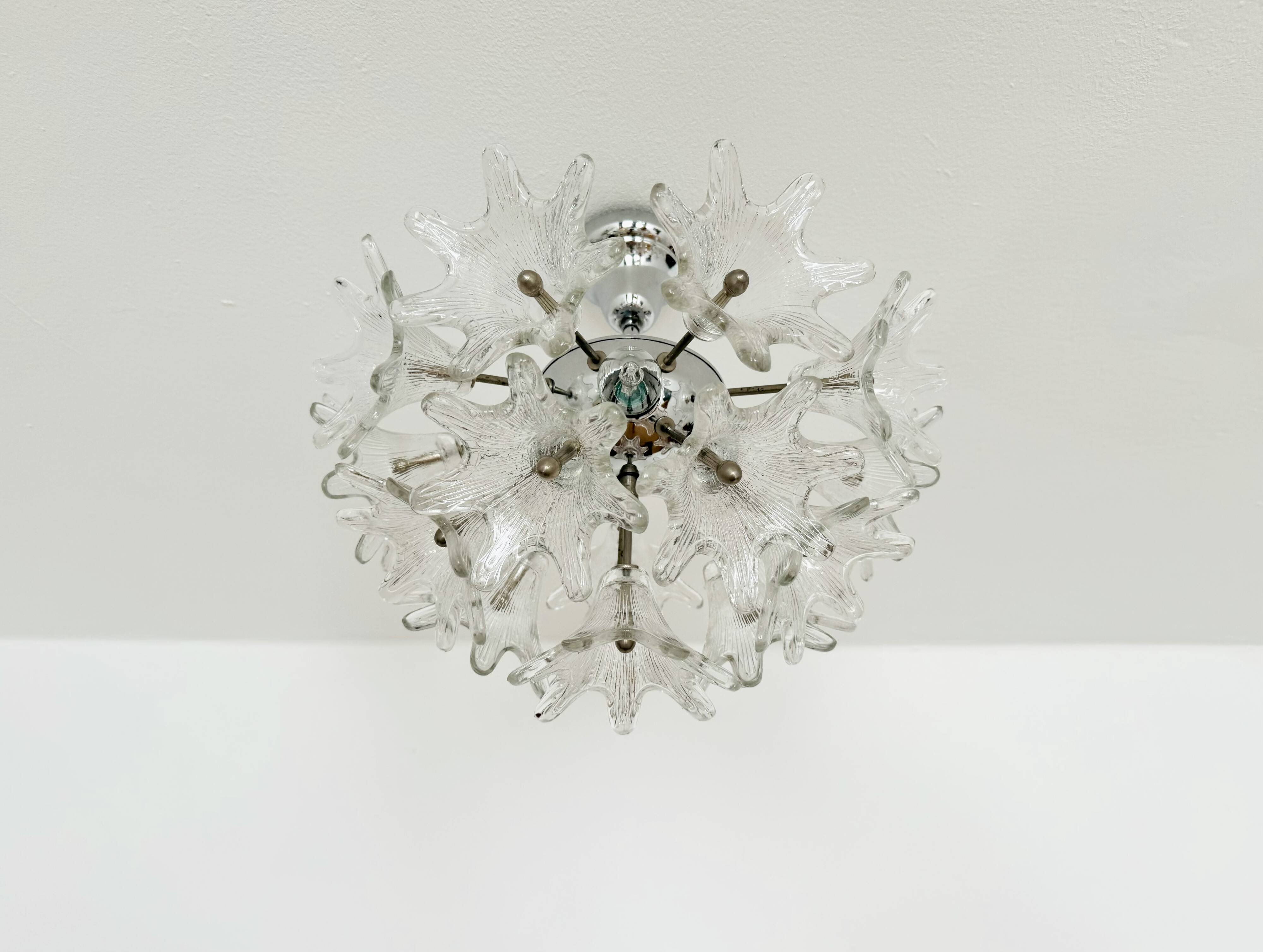 Murano Glass Chandelier by Paolo Venini for VeArt