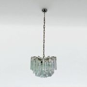 Murano Glass Ceiling Light with Clear Prisms, Italy 1970s
