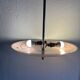 Vintage 1950 pink glass dome ceiling light - 39 x 40 cm