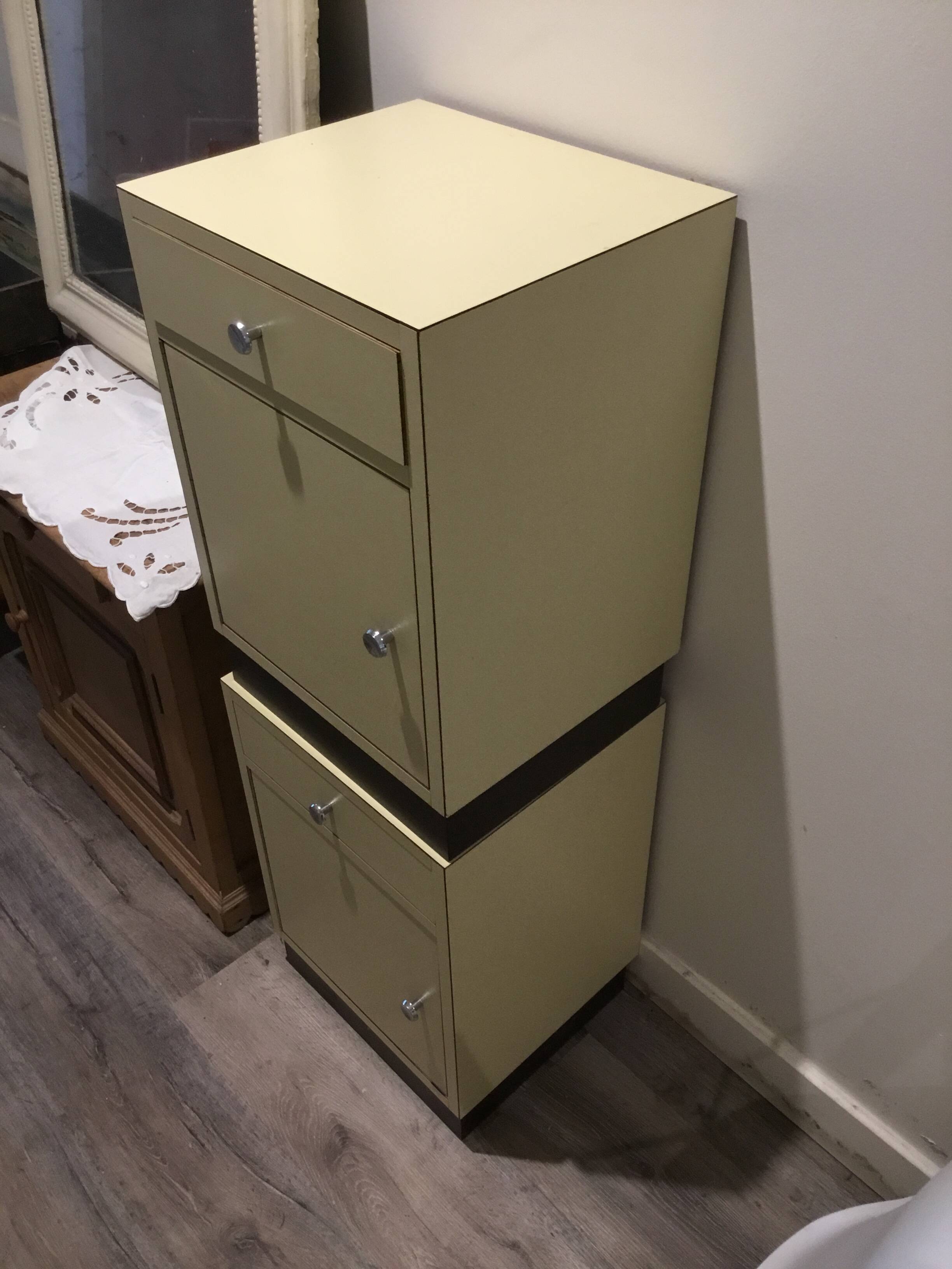 Nightstands / formica bedside tables