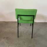 Restored 1901 chair Tonus green, Guermonprez 1959