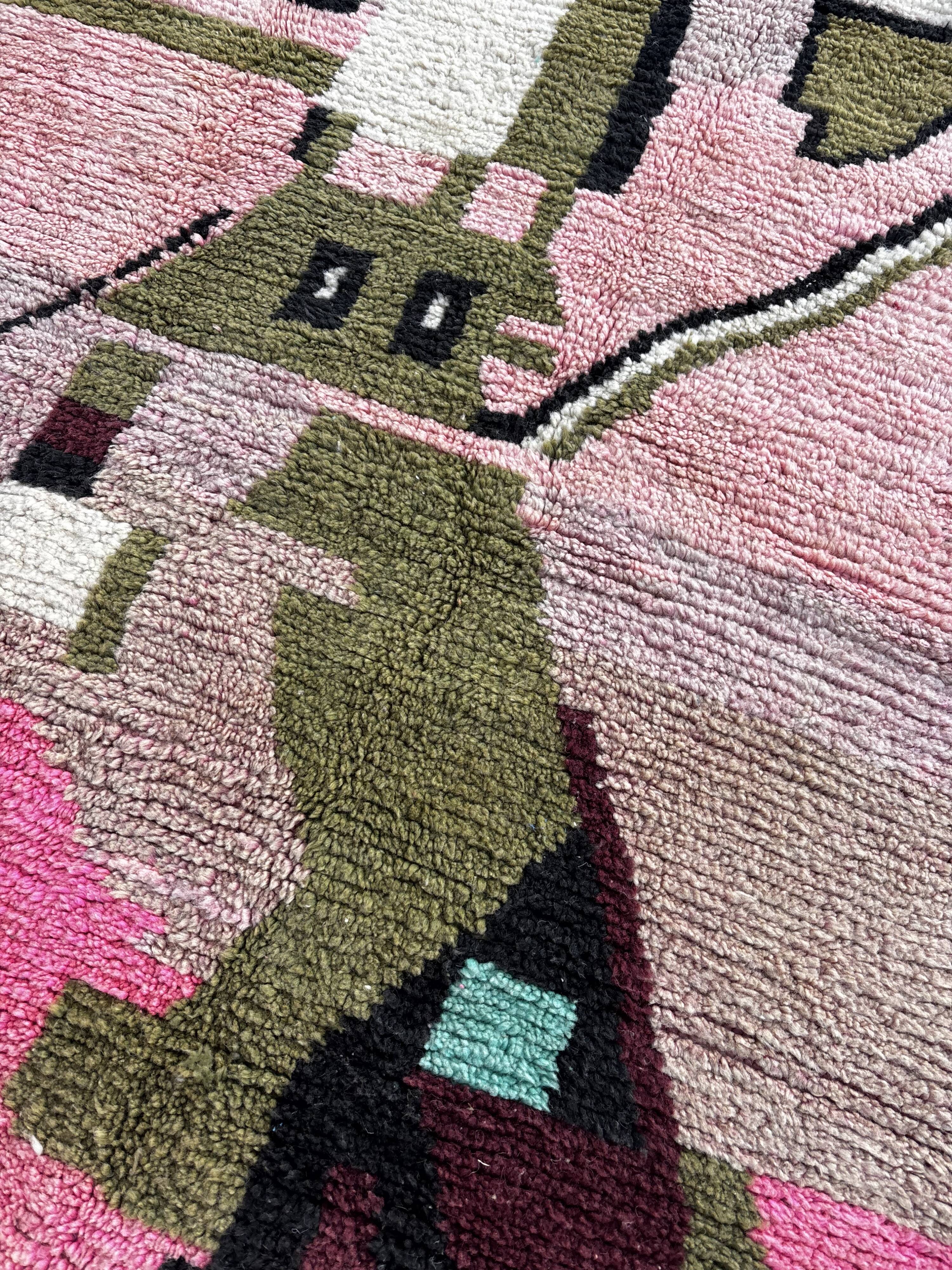 colourful Berber Moroccan wool rug