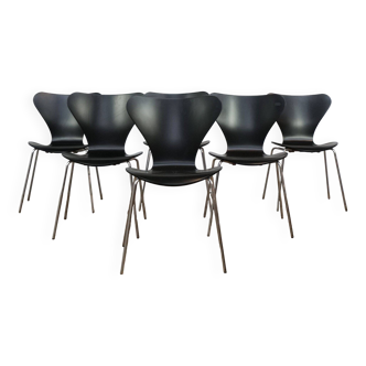 Ensemble de 6 chaises « papillon » d'Arne Jacobsen pour Fritz Hansen