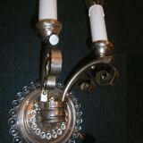 Pair of Art Deco applicator with 2 arms of light