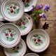 Set of 12 vintage soup plates - Les Roses -