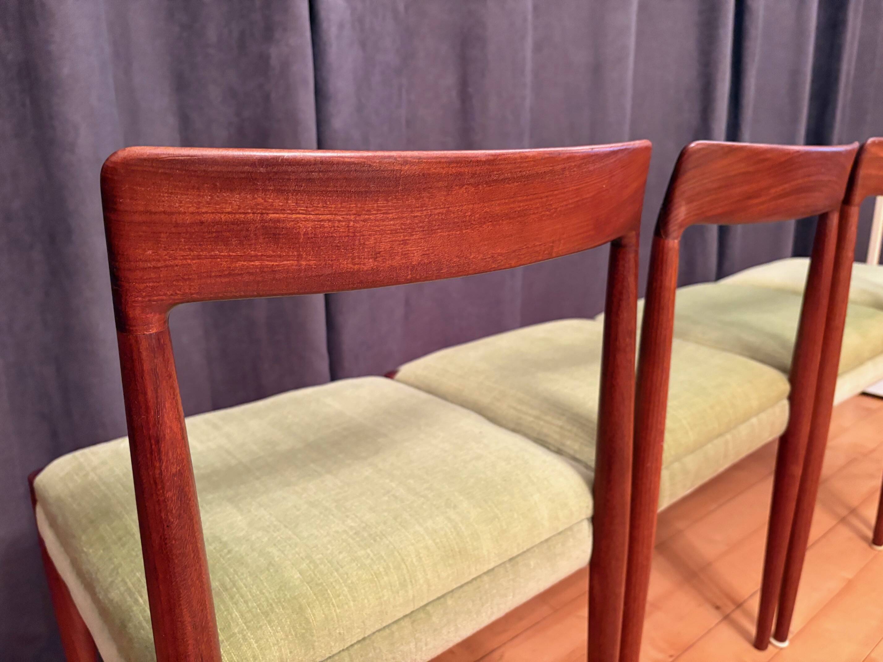 Set of four Lübke chairs, Germany, 1960s