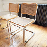 Pair of Chairs Cesca B32 by Marcel Breuer