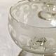 Antique engraved crystal aperitif glasses