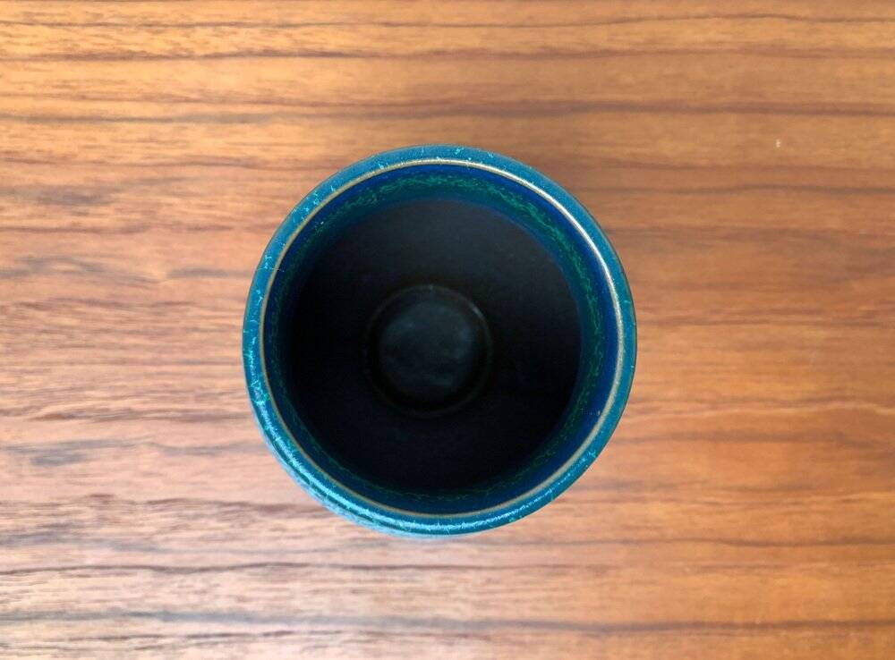 Mid-Century German Minimalist Ceramic Vase from Karlsruher Majolika, 1960s