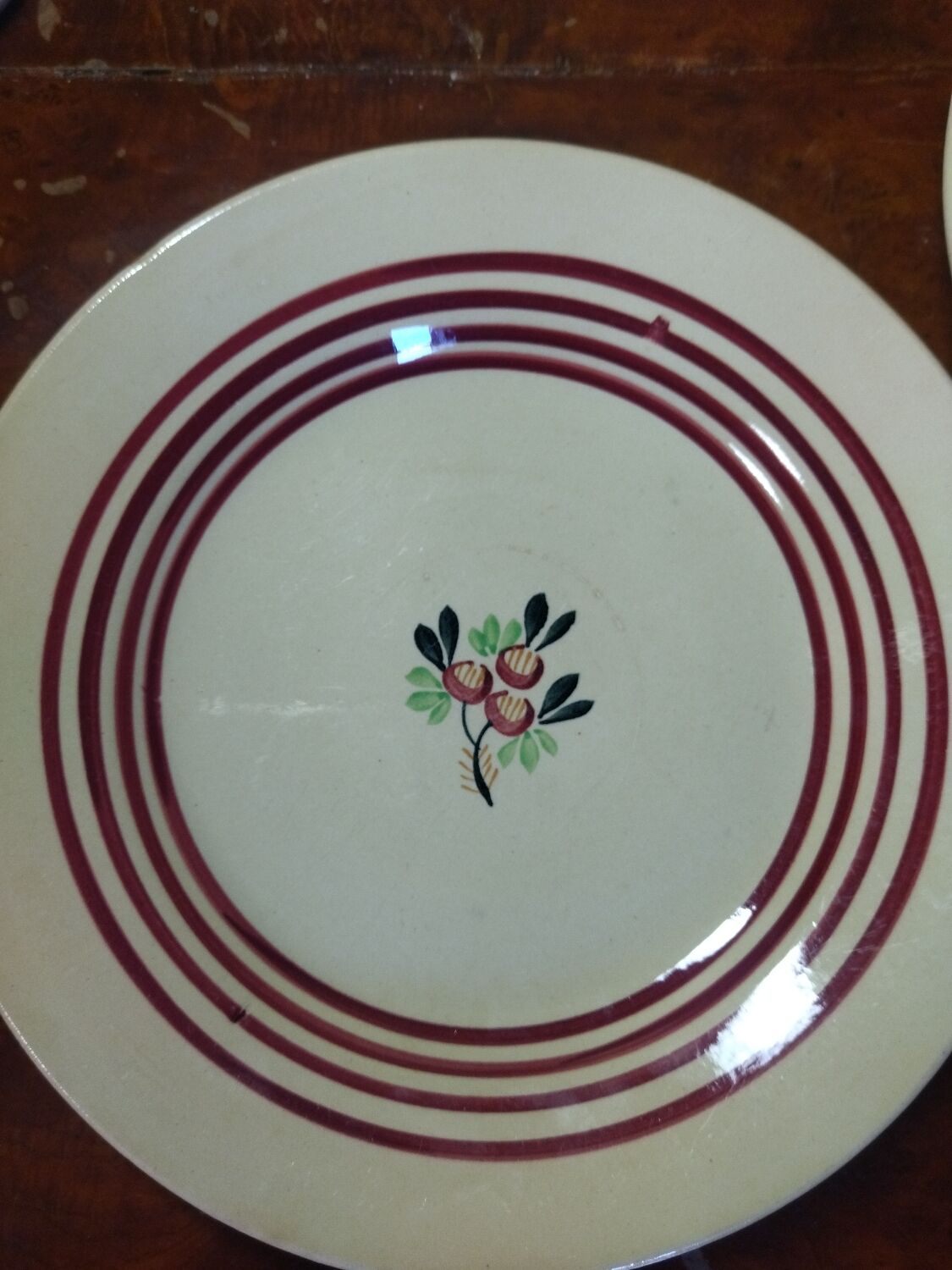 Gien floral plates
