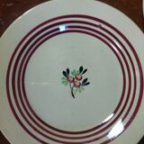Assiettes fleuries Gien