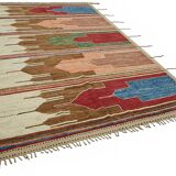 Handwoven Tribal One of a Kind 258 cm x 305 cm Multicolor Wool Carpet