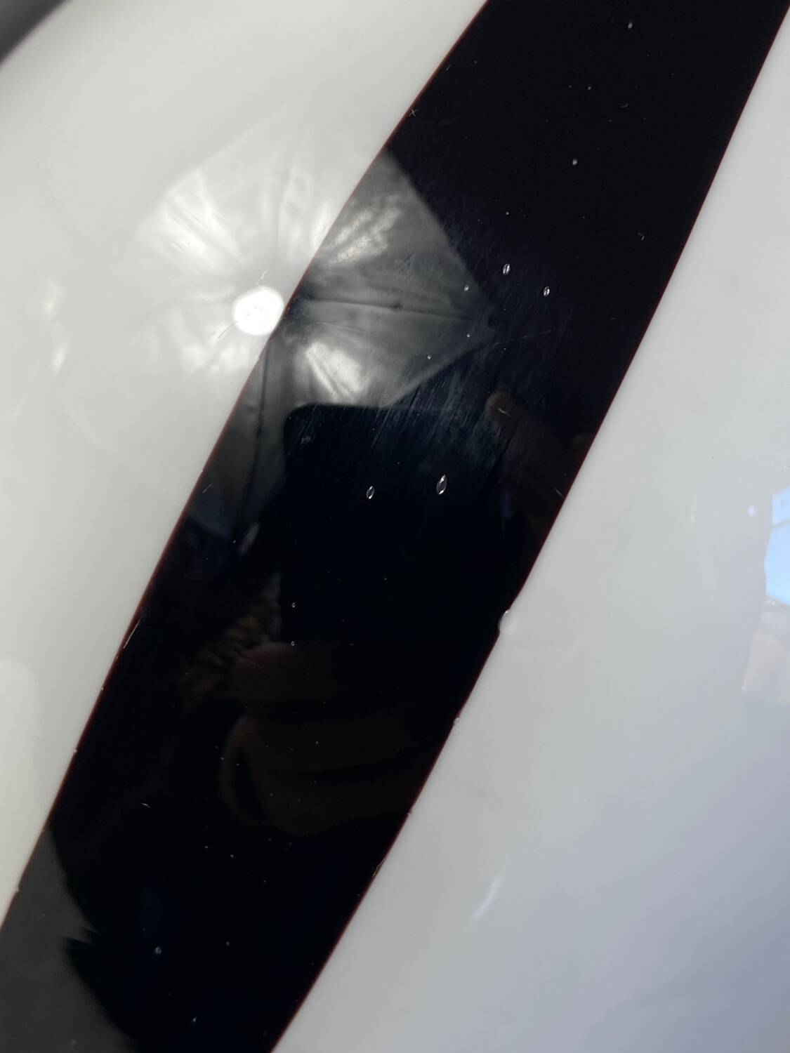 Designer two-tone glass vase