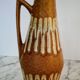 Vase jug pitcher soliflore yellow mustard ceramic w germany midcentury 1950 a 60