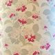 Vintage XXL lamp with pink flowers – Ceramic vase & matching lampshade