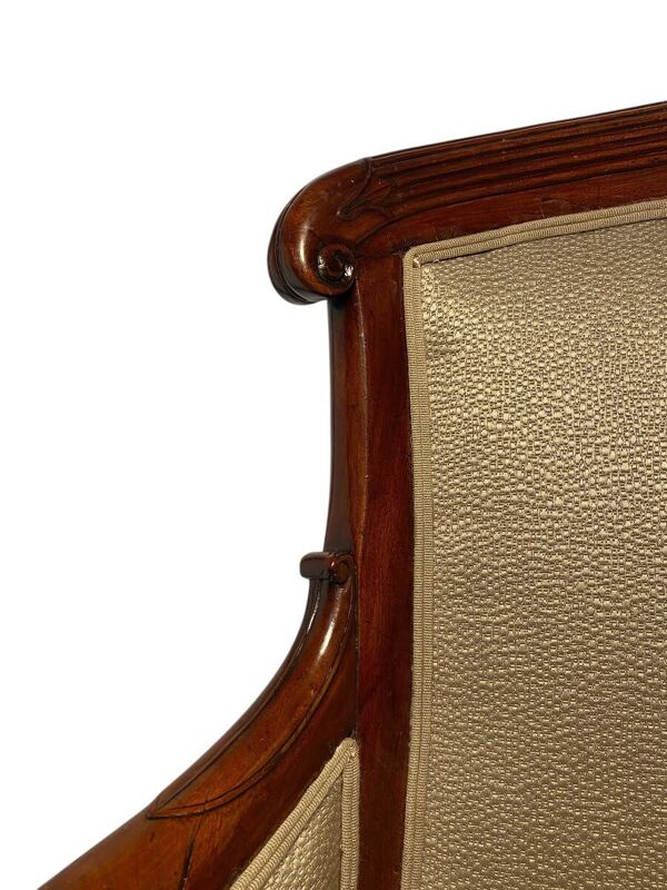 Bergère en acajou estampillée d’époque Empire