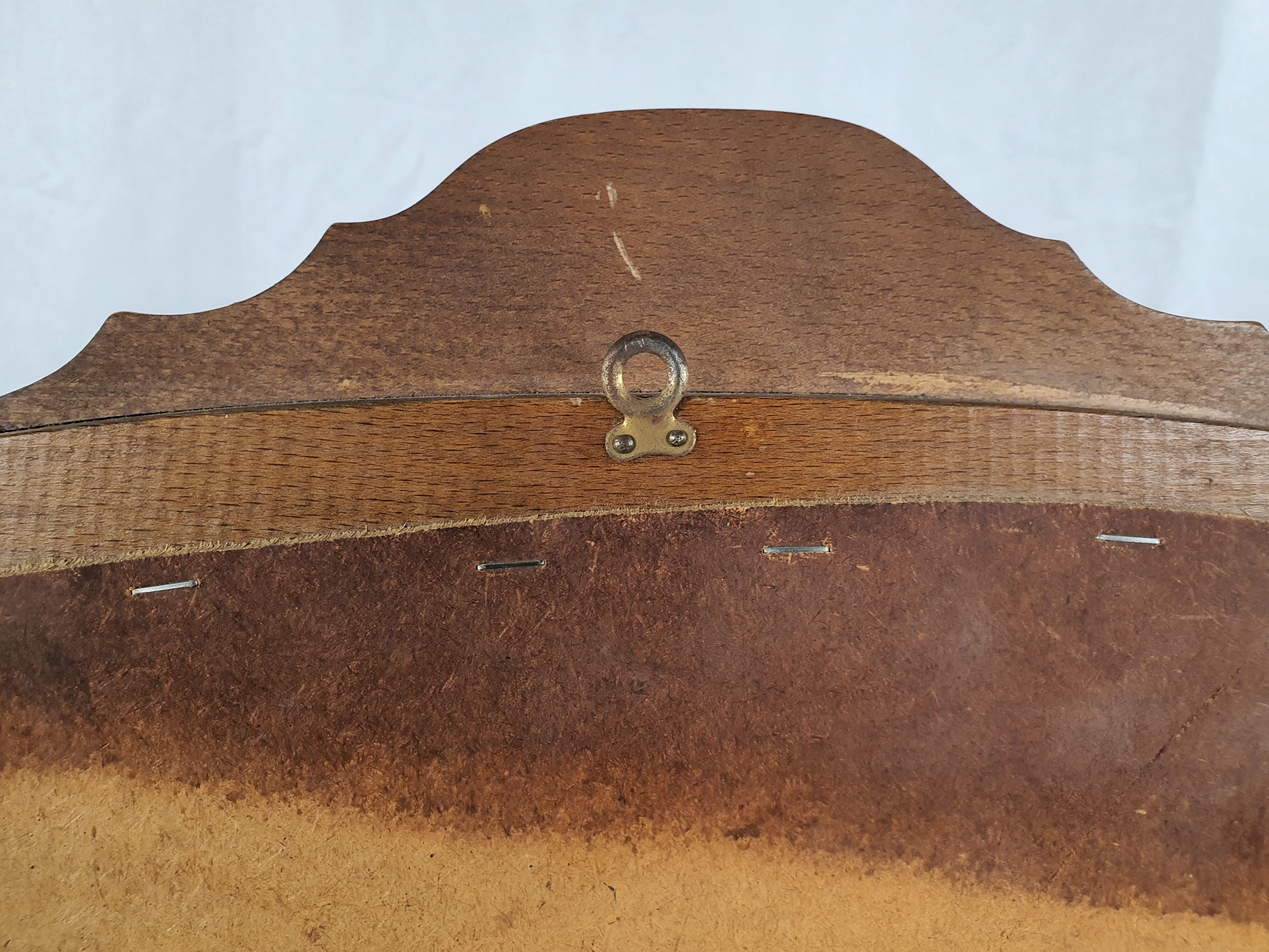 Vintage turned mirror from 80s