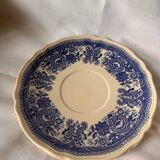 Villeroy and Boch Burgeland blue soup cups with underplates