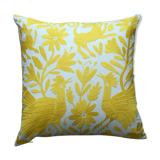 Hand-embroidered cushion