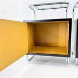 Pair of Art Deco Tubular Bedside Tables, Czechoslovakia