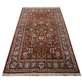 Traditional hand woven indian wool carpet area rug- 97x153cm