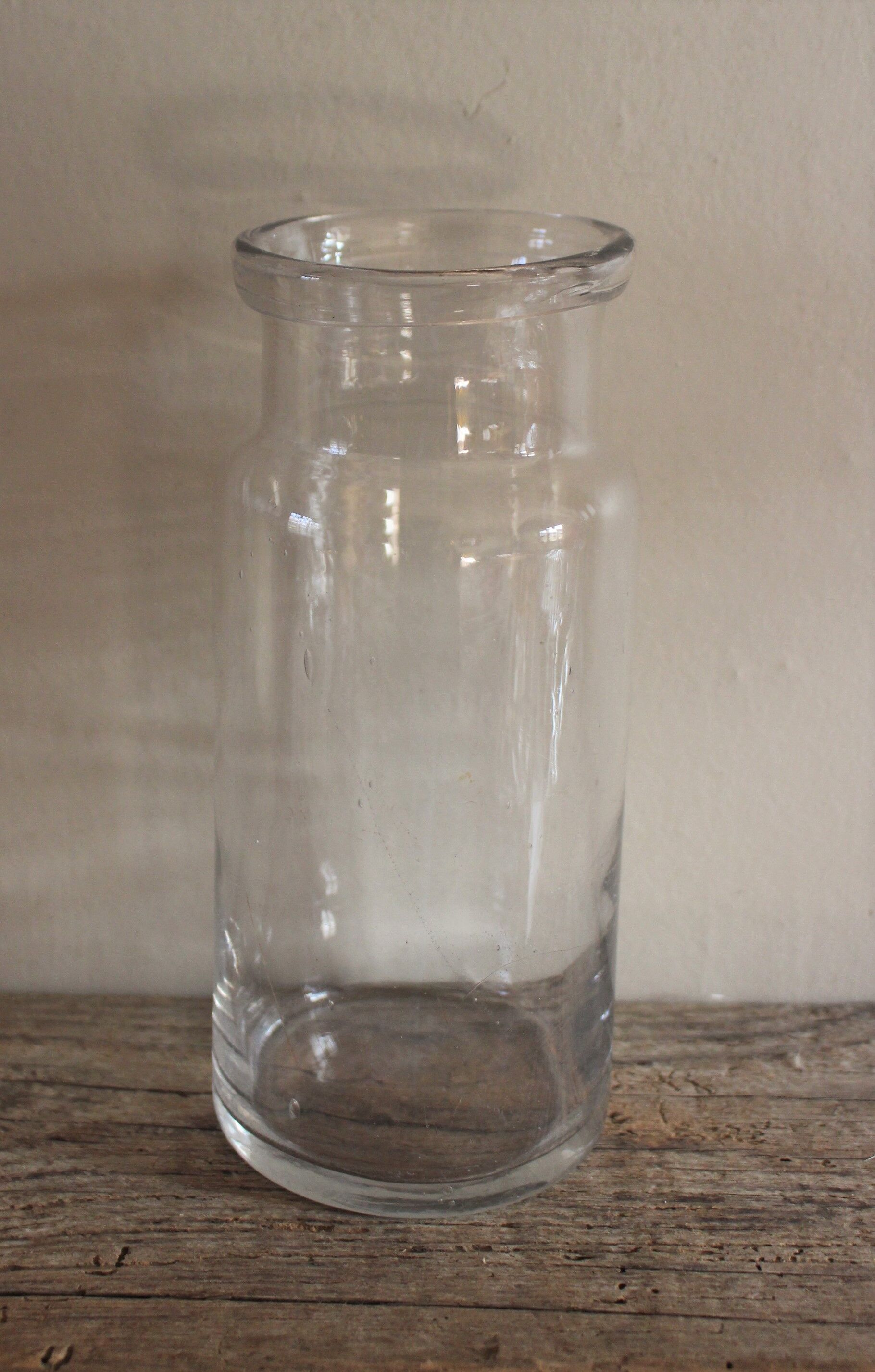 Conservation bottle transparent glass deco diversion