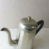 Old metal and wood pourer/coffee maker, vintage