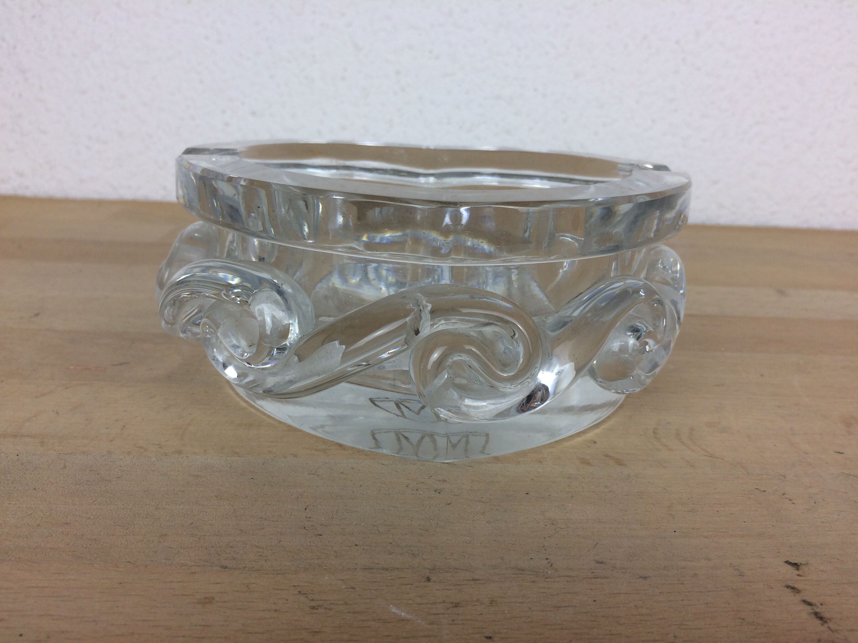 Baccarat crystal ashtray model aladdin, heart shape