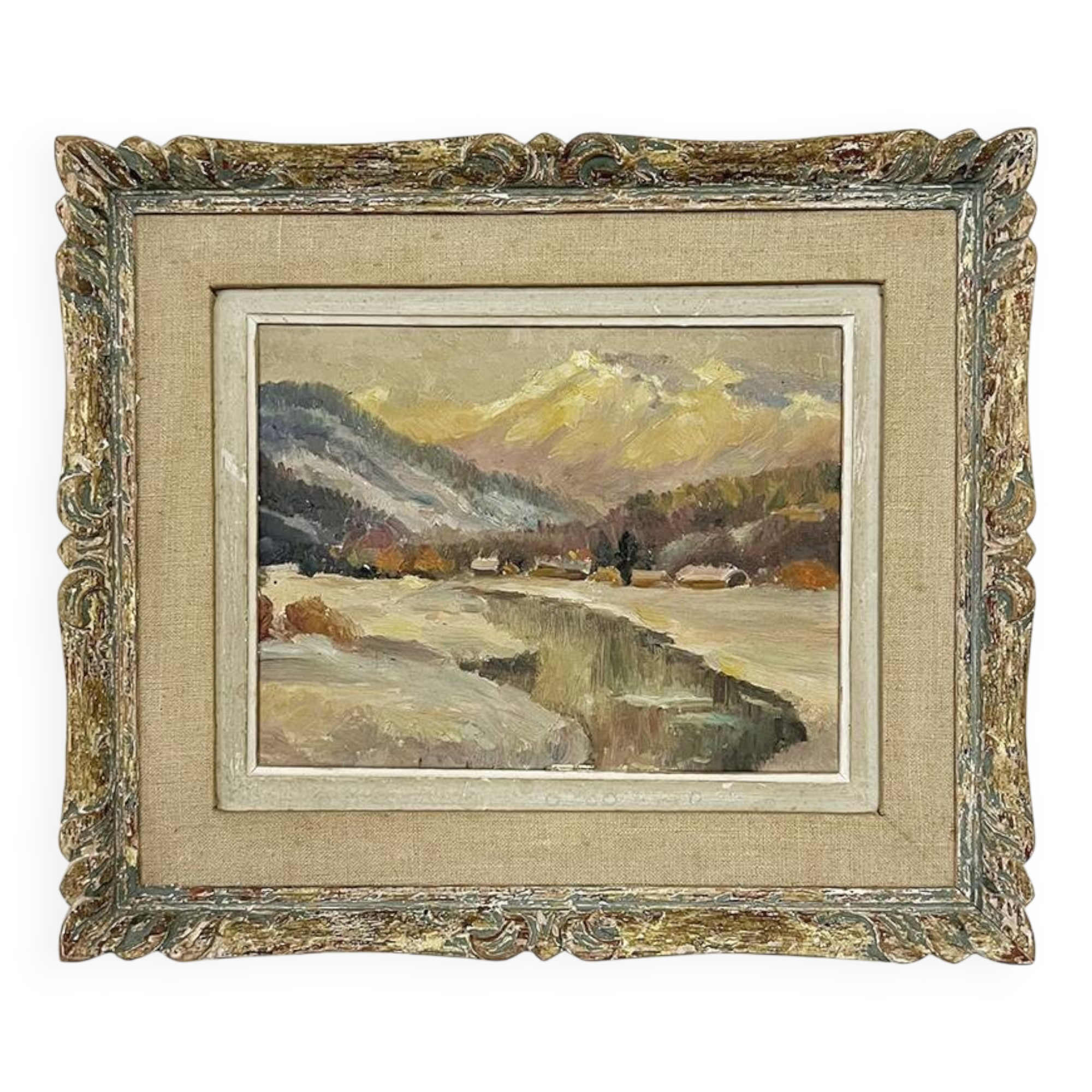 Tableau "Village de montagne"