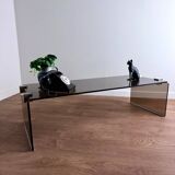 Table basse en verre fumé