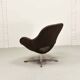 Rohé Chocolate Brown Leatherette Vintage Design Lounge Chair, 1960s