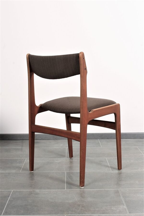 Set de 4 chaises de salle à manger en teck par Erik Buch pour Anderstrup 1950s