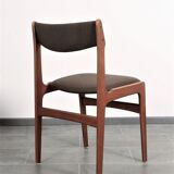 Set of 4 teak dining chairs by Erik Buch for Anderstrup 1950s