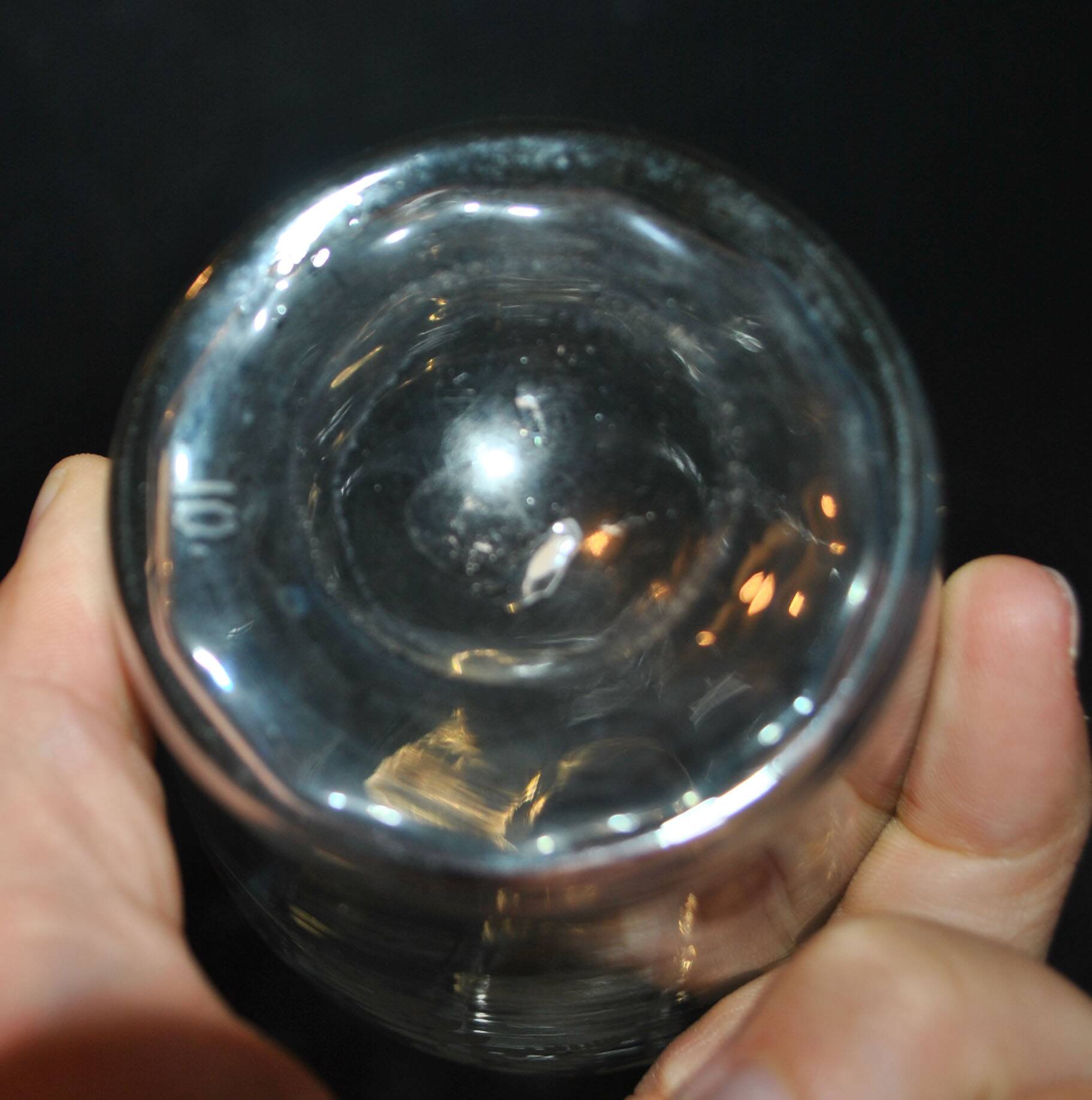 Carafe à liqueur 1900 en cristal soufflé gravé fougère muguet Cave à liqueur Cabaret